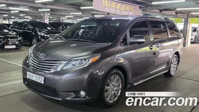TOYOTA SIENNA 2017 — 144 100 км, серый, Корея — под ключ — фото 1