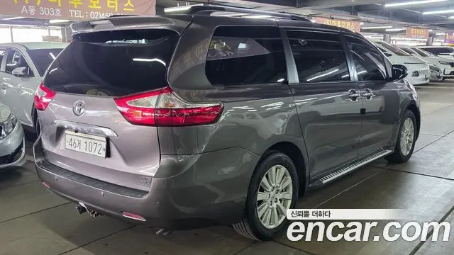 TOYOTA SIENNA 2017 — 144 100 км, серый, Корея — под ключ — фото 4