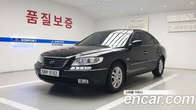 HYUNDAI GRANDEUR NEW LUXURY 2009 — 245 000 км, чёрный, Корея — под ключ — фото 3