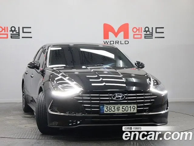 HYUNDAI SONATA HYBRID 2021 — 94 430 км, чёрный, Корея — под ключ — фото 2