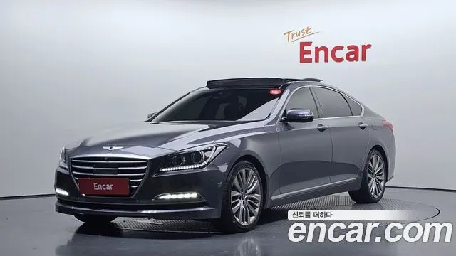 HYUNDAI GENESIS DH 2016 — 216 307 км, серебристо-серый, Корея — под ключ — фото 1