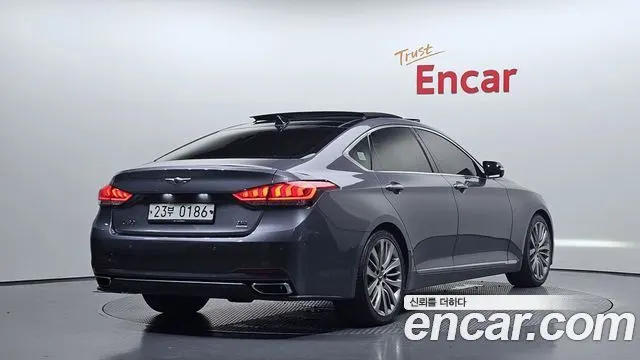 HYUNDAI GENESIS DH 2016 — 216 307 км, серебристо-серый, Корея — под ключ — фото 2