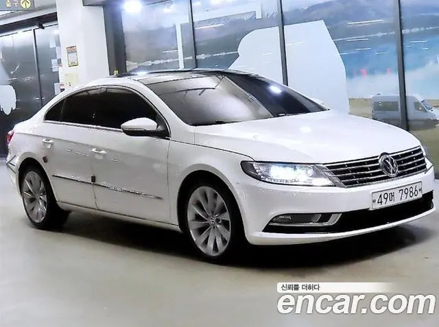 VOLKSWAGEN CC 2014 — 233 123 км, белый, Корея — под ключ — фото 7