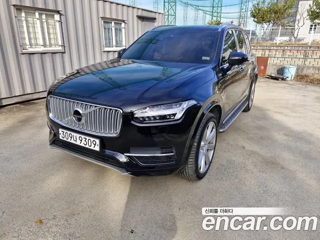 VOLVO XC90 2017 — 73 000 км, чёрный, Корея — под ключ — фото 1