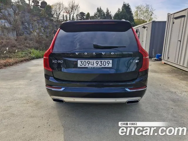VOLVO XC90 2017 — 73 000 км, чёрный, Корея — под ключ — фото 4