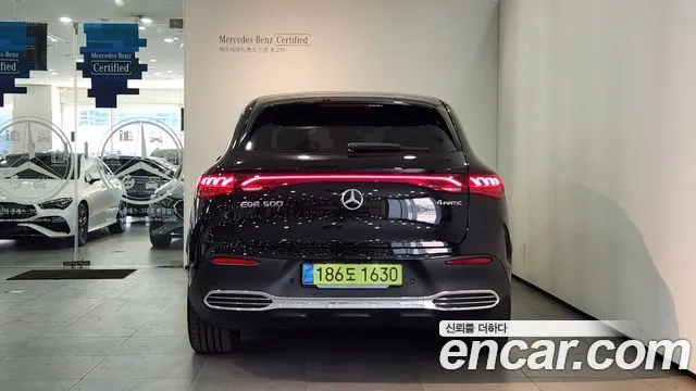 MERCEDES-BENZ EQE SUV X294 2024 — 10 427 км, чёрный, Корея — под ключ — фото 4