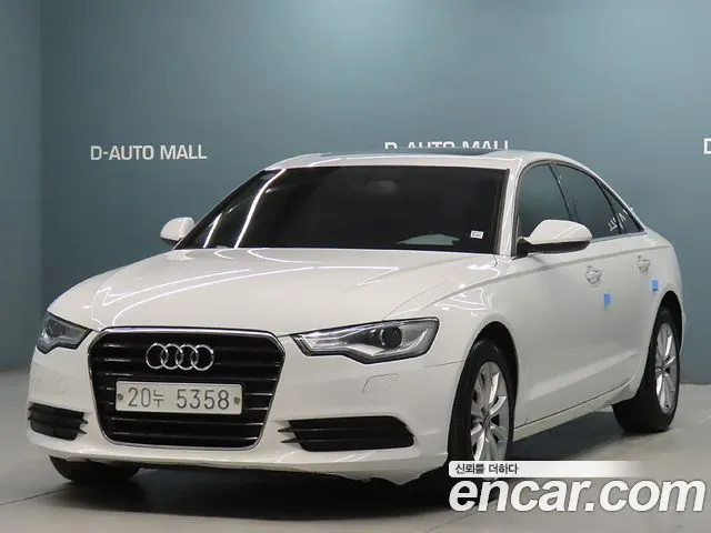 AUDI A6 2015 — 171 778 км, белый, Корея — под ключ — фото 1