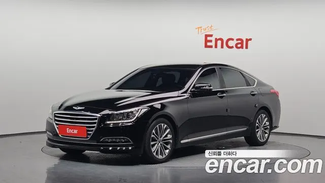 HYUNDAI GENESIS DH 2015 — 185 194 км, чёрный, Корея — под ключ — фото 1