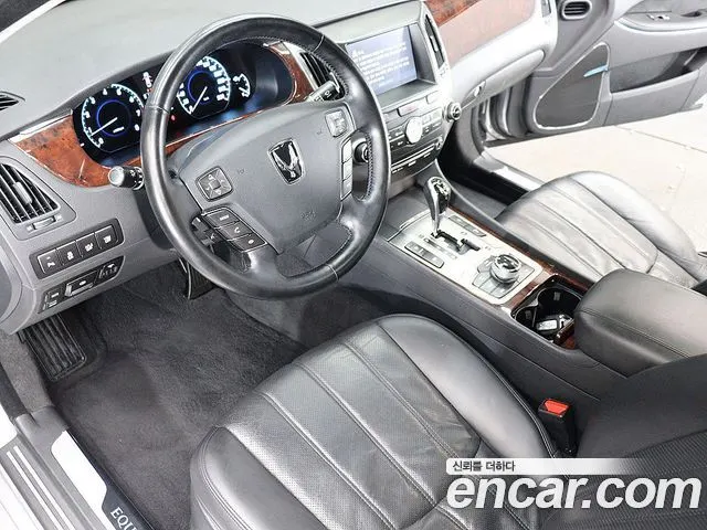 HYUNDAI EQUUS 2010 — 70 765 км, серебристо-серый, Корея — под ключ — фото 9