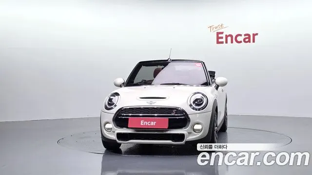 MINI COOPER S CONVERTIBLE 2019 — 38 307 км, белый-перламутр, Корея — под ключ — фото 3