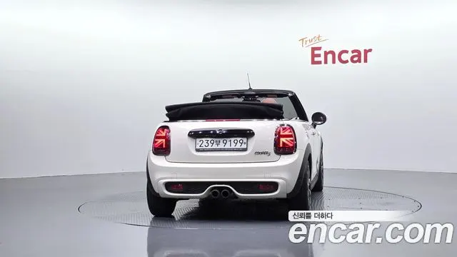 MINI COOPER S CONVERTIBLE 2019 — 38 307 км, белый-перламутр, Корея — под ключ — фото 4