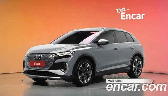 AUDI Q4 E-TRON 2022 — 43 374 км, серебристо-серый, Корея — под ключ — фото 2