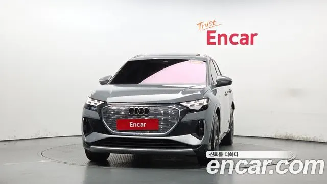 AUDI Q4 E-TRON 2022 — 43 374 км, серебристо-серый, Корея — под ключ — фото 3