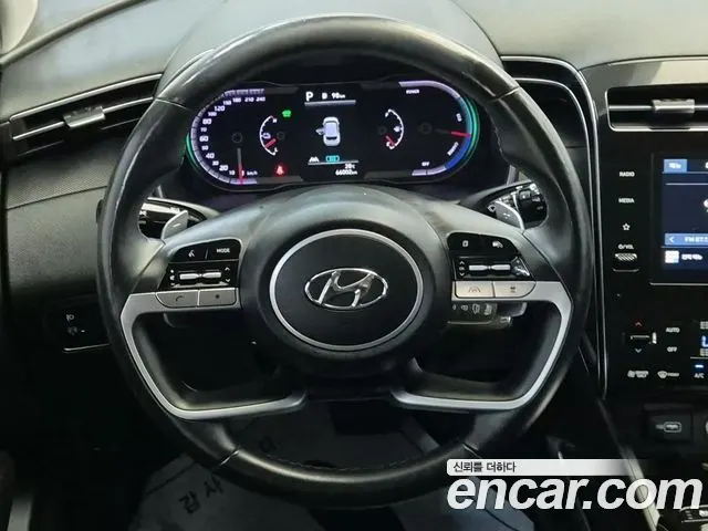 HYUNDAI TUCSON HYBRID 2022 — 66 000 км, белый, Корея — под ключ — фото 9