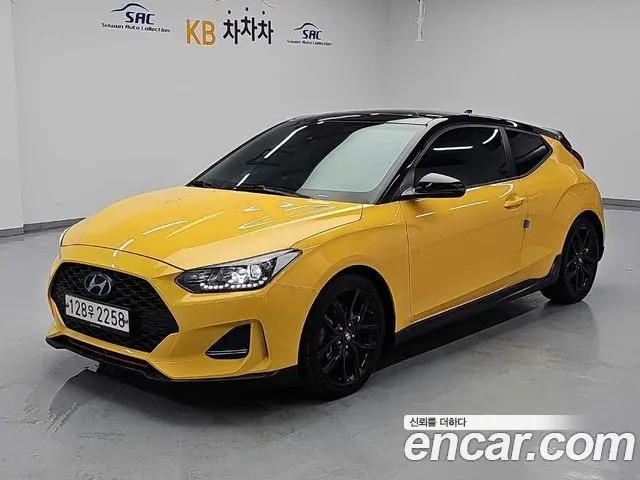 HYUNDAI VELOSTER 2019 — 95 956 км, жёлтый, Корея — под ключ — фото 1