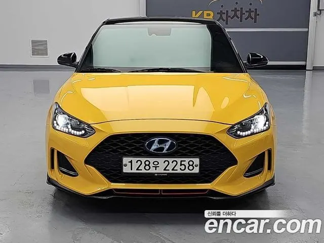 HYUNDAI VELOSTER 2019 — 95 956 км, жёлтый, Корея — под ключ — фото 2