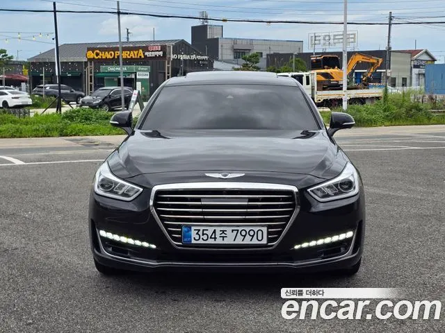 GENESIS EQ900 2018 — 153 000 км, чёрный, Корея — под ключ — фото 3
