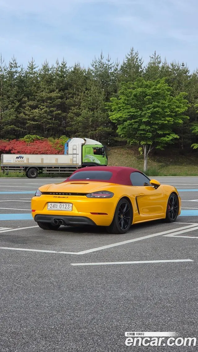 PORSCHE 718 BOXSTER 2017 — 75 500 км, серый, Корея — под ключ — фото 4