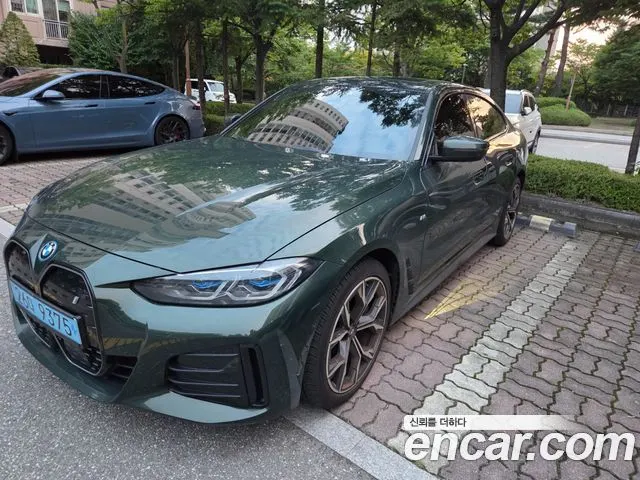 BMW I4 2022 — 71 539 км, тёмно-зелёный, Корея — под ключ — фото 4