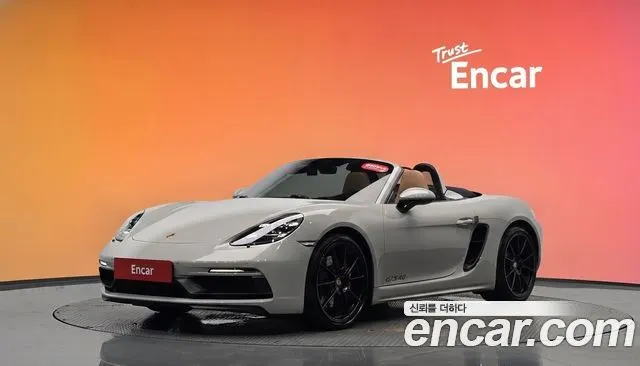 PORSCHE 718 BOXSTER 2023 — 22 253 км, серебристо-серый, Корея — под ключ — фото 2