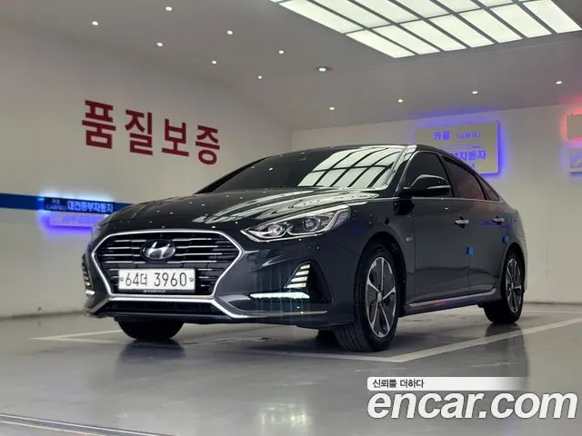 HYUNDAI SONATA HYBRID 2019 — 158 000 км, серый, Корея — под ключ — фото 2