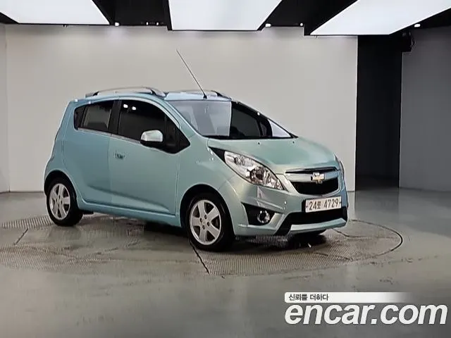 CHEVROLET SPARK 2012 — 128 000 км, тёмно-зелёный, Корея — под ключ — фото 2