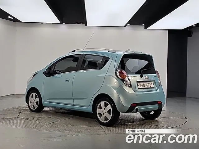 CHEVROLET SPARK 2012 — 128 000 км, тёмно-зелёный, Корея — под ключ — фото 3