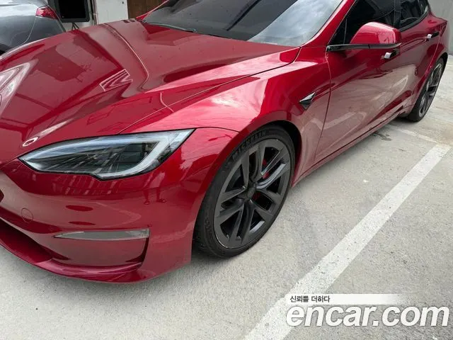 TESLA MODEL S 2023 — 15 000 км, красный, Корея — под ключ — фото 3