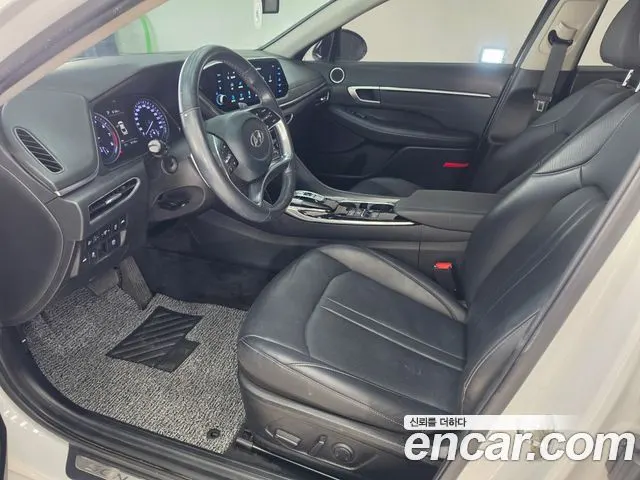 HYUNDAI SONATA HYBRID 2022 — 85 000 км, белый-перламутр, Корея — под ключ — фото 5