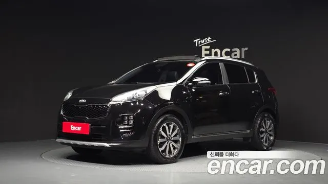 KIA SPORTAGE 2016 — 152 821 км, чёрный, Корея — под ключ — фото 1