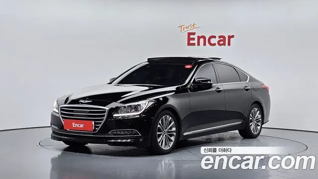 HYUNDAI GENESIS DH 2015 — 221 914 км, чёрный, Корея — под ключ — фото 1