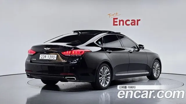 HYUNDAI GENESIS DH 2015 — 221 914 км, чёрный, Корея — под ключ — фото 2