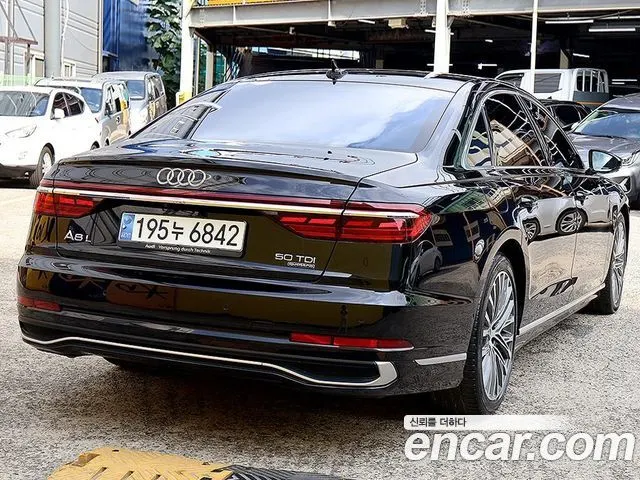 AUDI A8 2023 — 109 437 км, чёрный, Корея — под ключ — фото 2