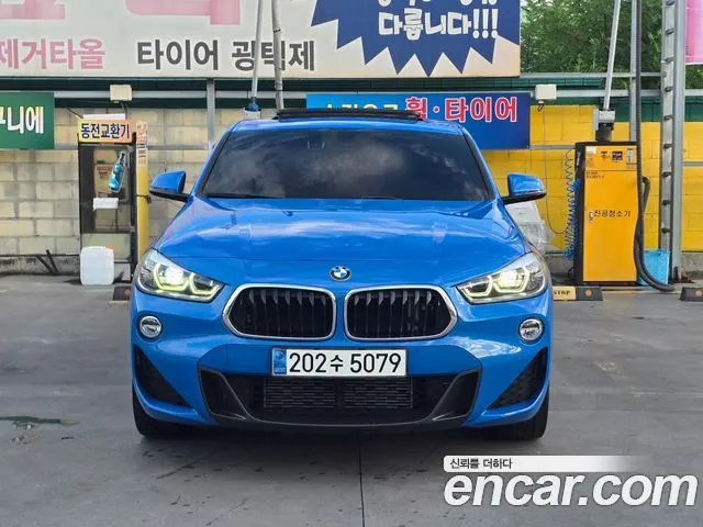 BMW X2 2018 — 63 000 км, синий, Корея — под ключ — фото 3