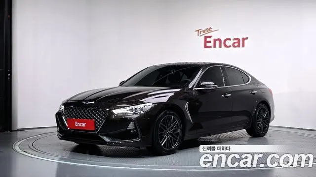 GENESIS G70 2018 — 148 527 км, коричневый, Корея — под ключ — фото 1