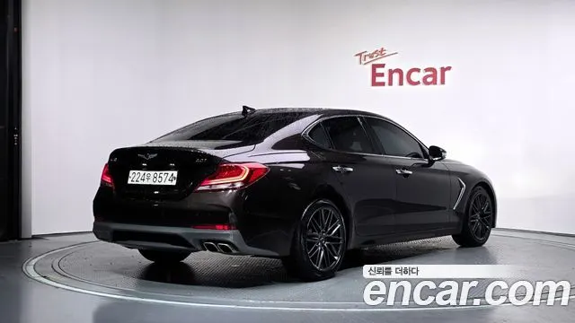 GENESIS G70 2018 — 148 527 км, коричневый, Корея — под ключ — фото 2