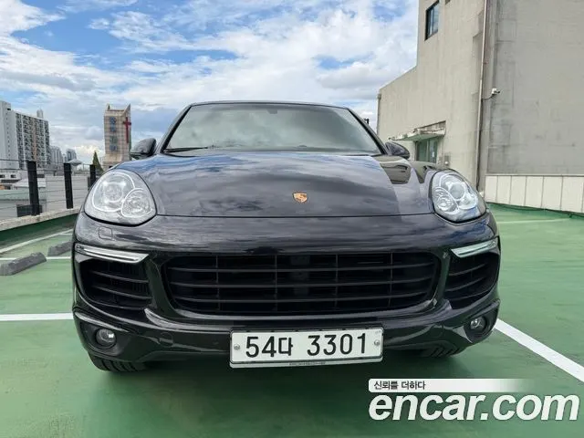 PORSCHE CAYENNE 2017 — 189 480 км, чёрный, Корея — под ключ — фото 1