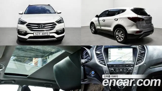 HYUNDAI SANTA FE 2016 — 173 000 км, белый-перламутр, Корея — под ключ — фото 12