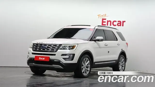 FORD EXPLORER 2016 — 117 252 км, белый, Корея — под ключ — фото 1