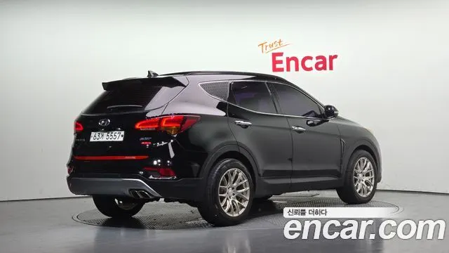 HYUNDAI SANTA FE 2016 — 92 393 км, чёрный, Корея — под ключ — фото 2