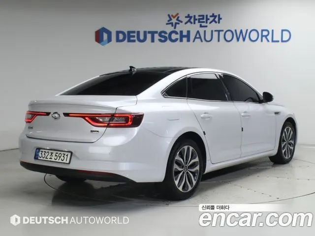 RENAULT KOREA SM6 2017 — 97 128 км, белый-перламутр, Корея — под ключ — фото 2