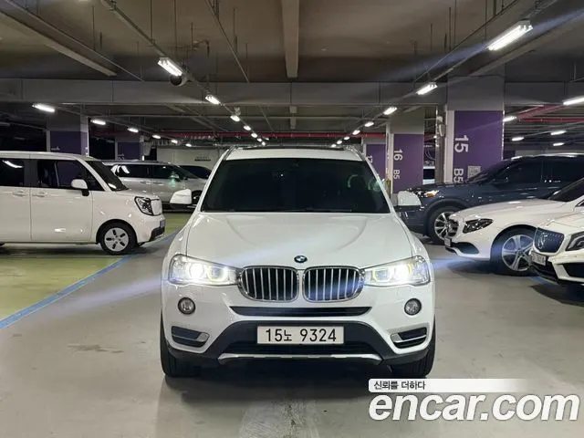 BMW X3 2016 — 191 535 км, белый, Корея — под ключ — фото 1