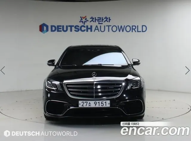 MERCEDES-BENZ S-CLASS W222 2018 — 92 755 км, чёрный, Корея — под ключ — фото 3