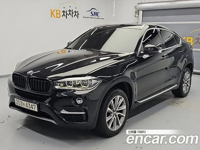 BMW X6 2015 — 198 689 км, чёрный, Корея — под ключ — фото 12