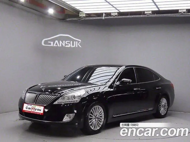 HYUNDAI EQUUS 2015 — 212 450 км, чёрный, Корея — под ключ — фото 1