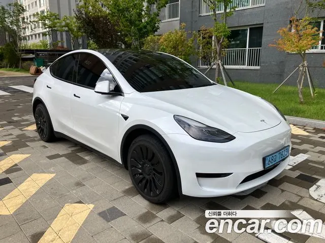 TESLA MODEL Y 2023 — 58 327 км, чёрный, Корея — под ключ — фото 7