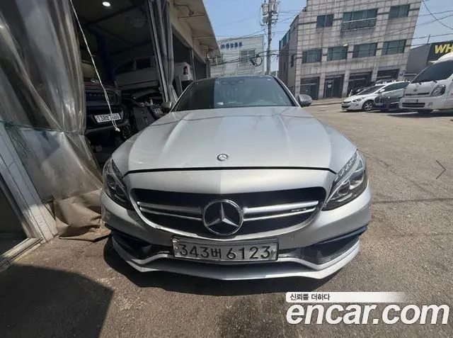MERCEDES-BENZ C-CLASS W205 2016 — 186 139 км, серебристо-серый, Корея — под ключ — фото 2