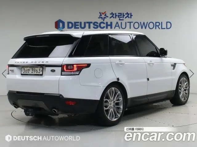 LAND ROVER RANGE ROVER SPORT 2015 — 177 578 км, белый, Корея — под ключ — фото 2
