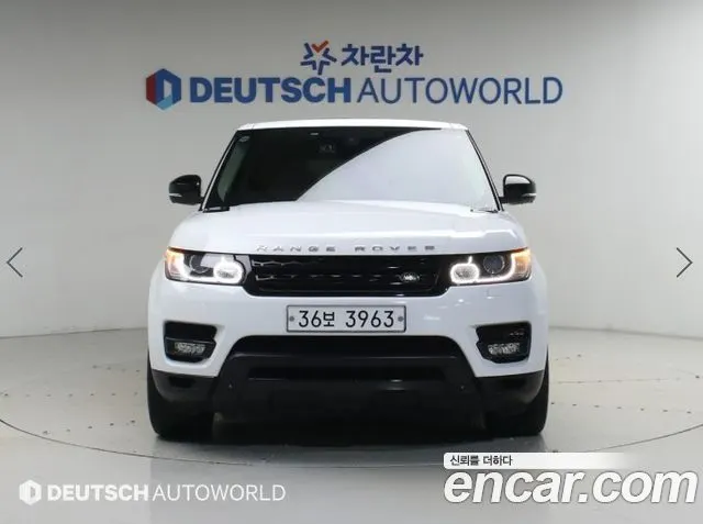 LAND ROVER RANGE ROVER SPORT 2015 — 177 578 км, белый, Корея — под ключ — фото 3