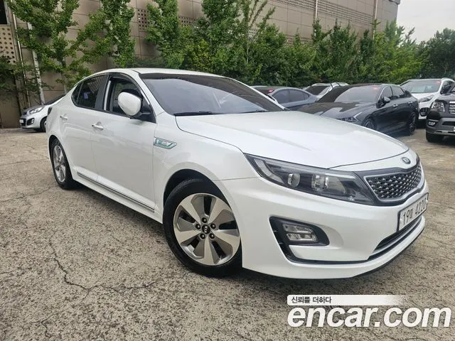 KIA K5 HYBRID 2014 — 118 437 км, белый, Корея — под ключ — фото 1